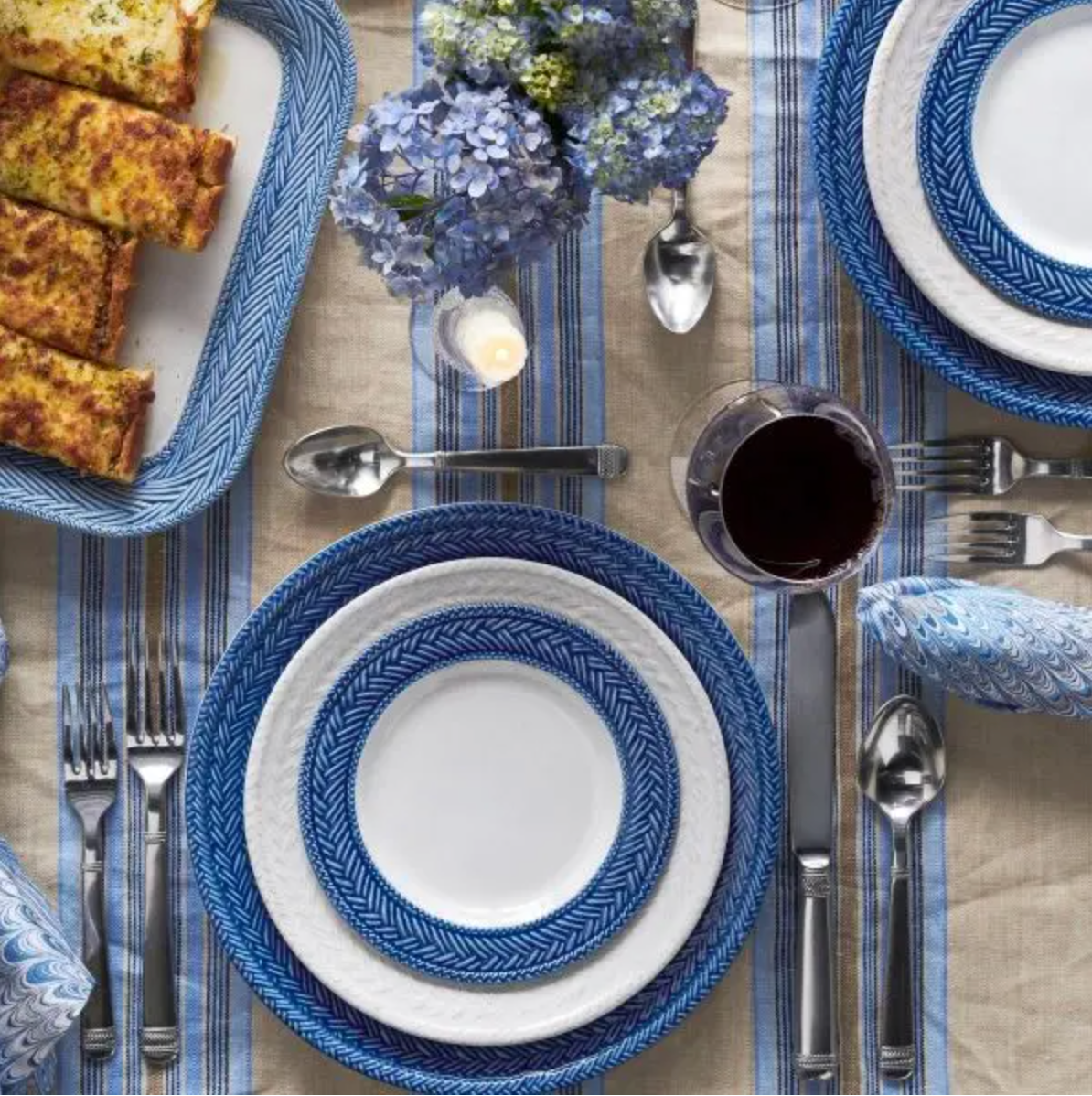 JULISKA Le Panier Delft Side Cocktail Plate-Set/4