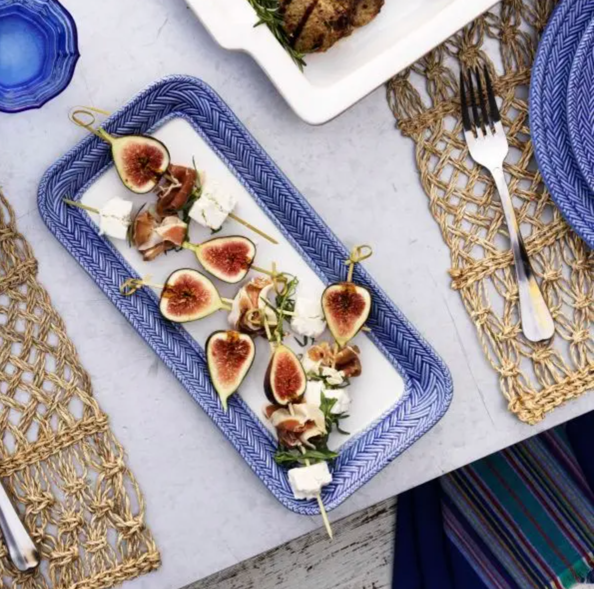 JULISKA Le Panier Delft Blue Hostess Tray