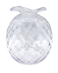 MARIPOSA Clear Pineapple Textured Bud Vase Large