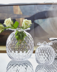 MARIPOSA Clear Pineapple Textured Bud Vase Large