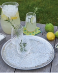 MARIPOSA Clear Pineapple Textured Pitcher Large