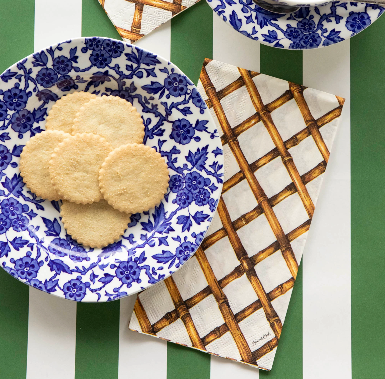 Bamboo Lattice Guest Napkin Set/16