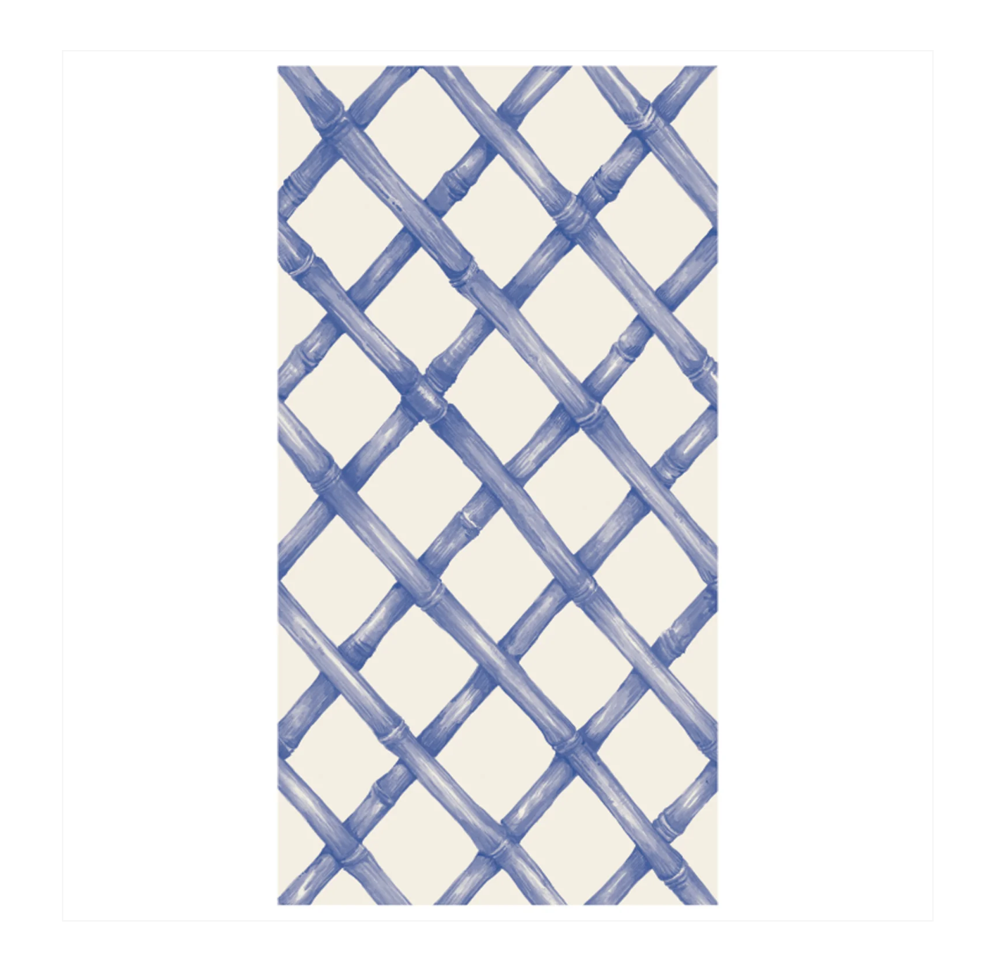 Blue Lattice Guest Napkin Set/16