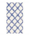 Blue Lattice Guest Napkin Set/16