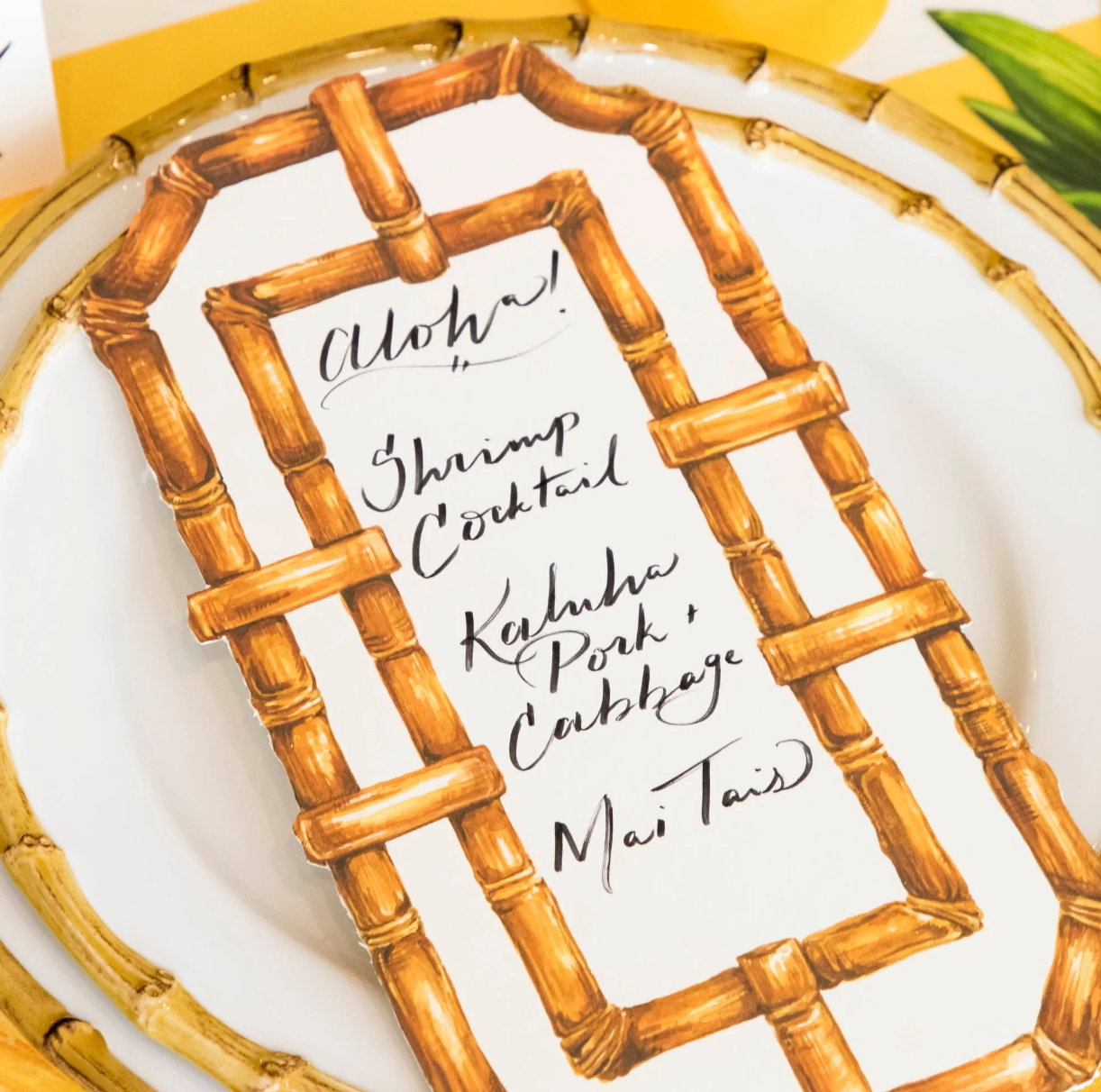 Bamboo Table Card Set/12