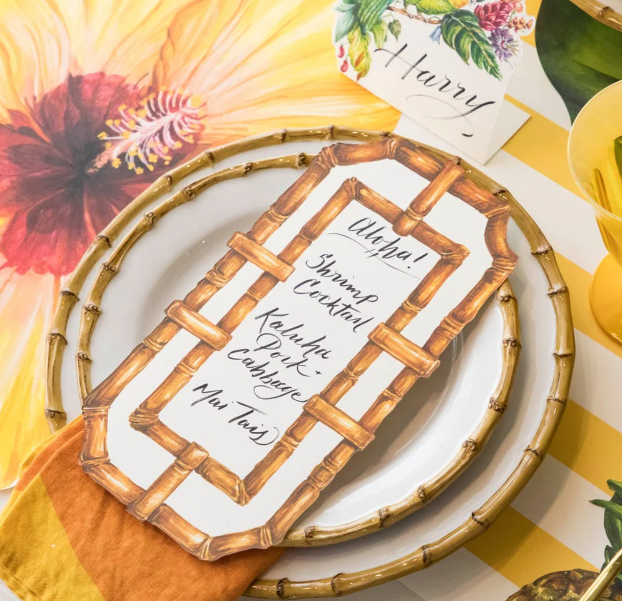 Bamboo Table Card Set/12