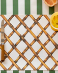 Bamboo Lattice Placemat Set/24