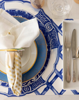 Blue Lattice Placemat Set/24