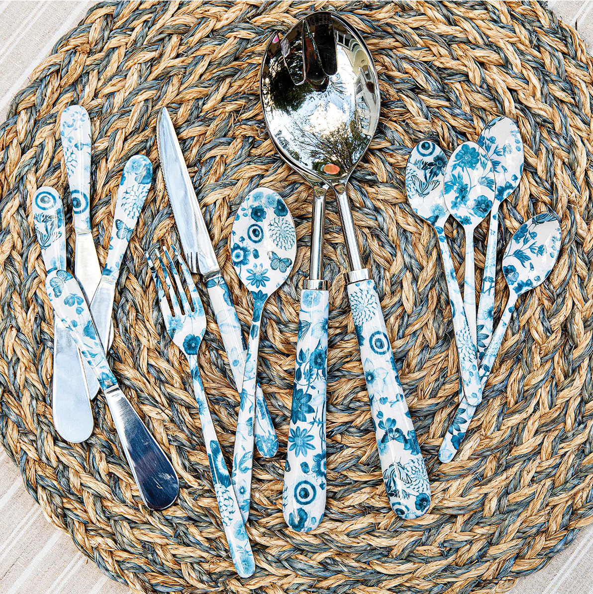 Blue and White Tabletop
