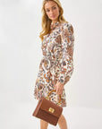 LILLY PULITZER Maura Wicker Top Handle Bag Brown