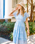 SHERIDAN FRENCH Gable Dress Porcelain Sky