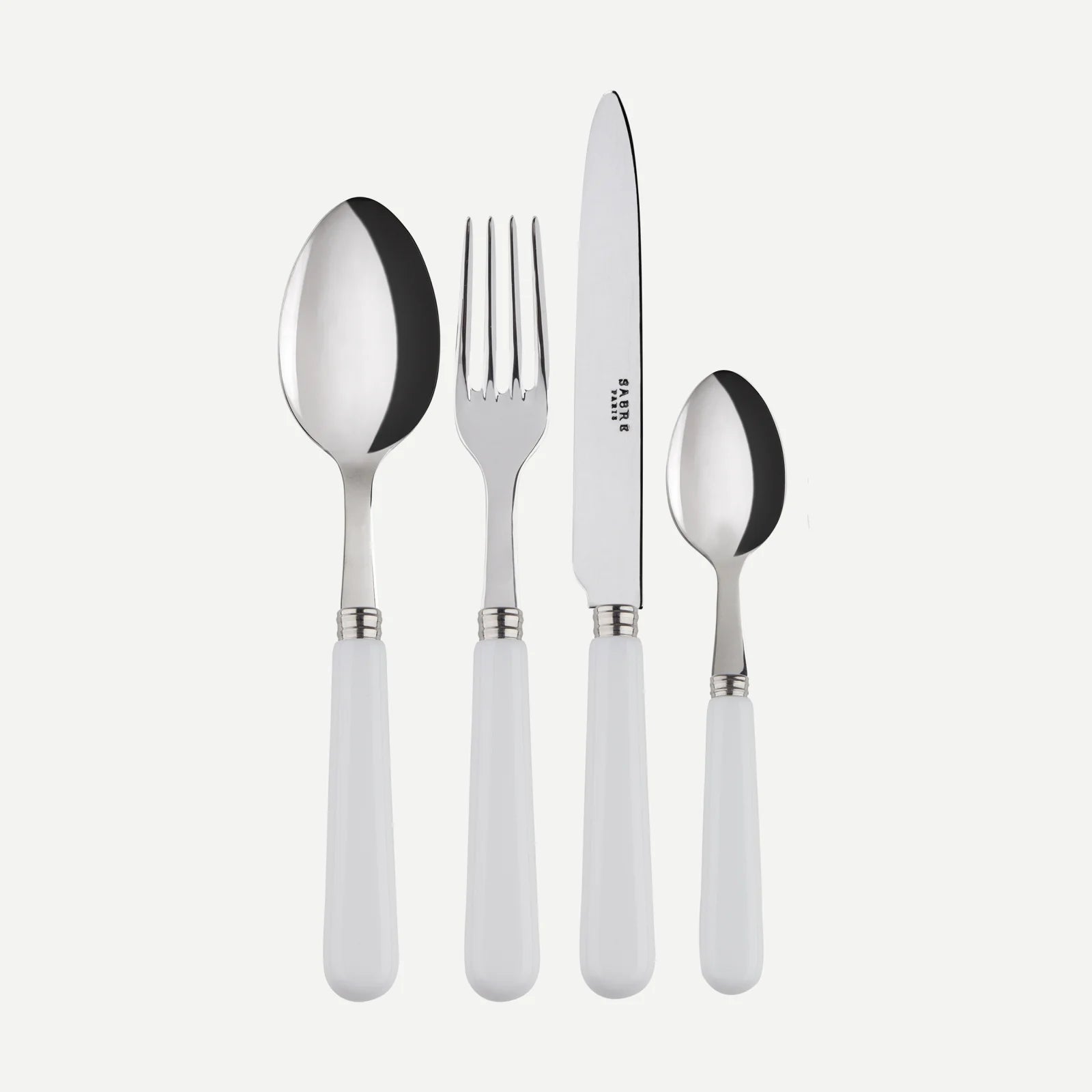 SABRE Pop Unis White 4 Piece Cutlery Set
