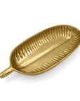 Brass Trinket Tray Kamboja Leaf