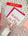 Naughty List Holiday Lined Notepad