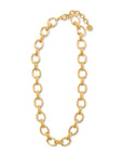 CAPUCINE DE WULF Cleopatra Regal Link Necklace 16" Gold