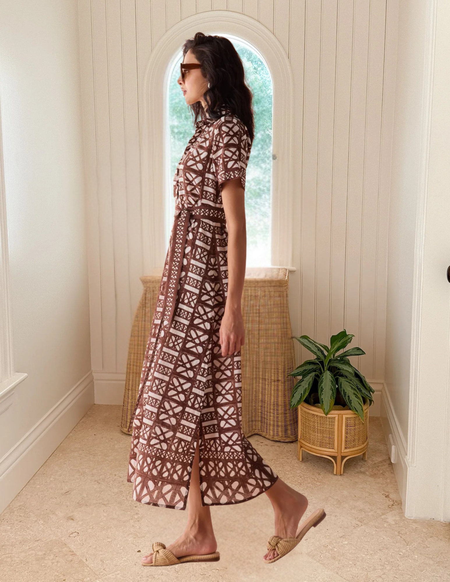 OMIKA Amira Shirtdress Nari Cacao