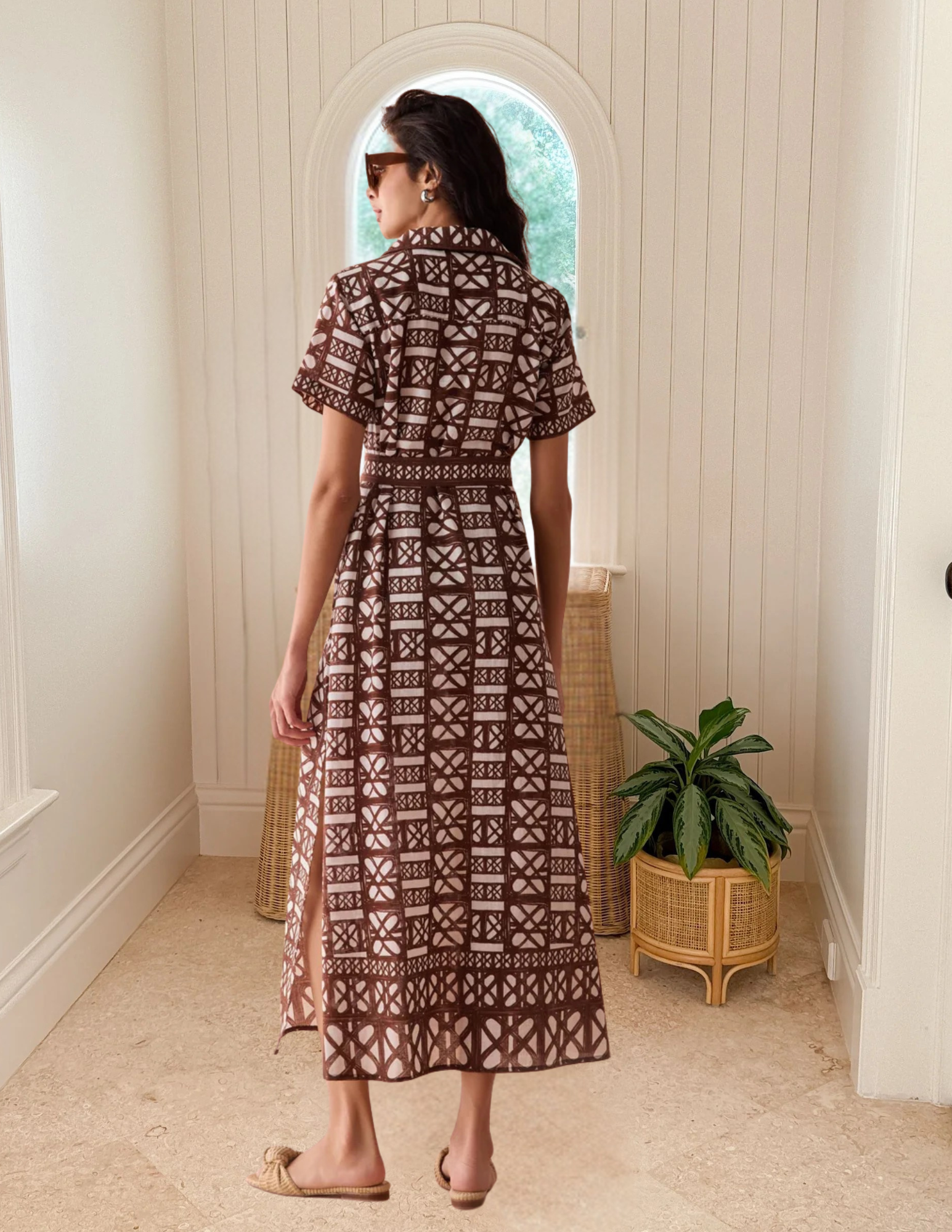 OMIKA Amira Shirtdress Nari Cacao