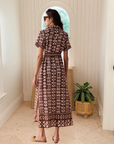 OMIKA Amira Shirtdress Nari Cacao