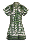 CARA CARA Nash Mini Dress Le Tile Green