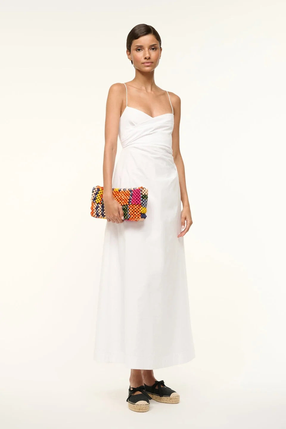 STAUD Timmy Convertible Shoulder Bag Multi Bayadere Stripe