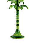 LES OTTOMANS Green Palm Candlestick Large