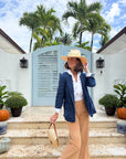 FRANK & EILEEN Madeline Patch Pocket Pant Camel Courduroy