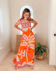 WALKER & WADE Giselle Dress Orange Palm