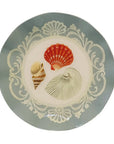 Wavy Round Enamel Seashells Tray