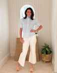 NAVYBLEU Westport Top Carolina Blue