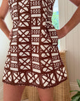 OMIKA Rylee Mini Dress Nari Cacao