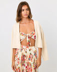 LA PORTE Summer Cardigan Ivory