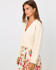 LA PORTE Summer Cardigan Ivory