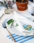 Bonham Blue Stripe Placemat Circular-Set/4