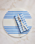 Bonham Blue Stripe Placemat Circular-Set/4