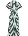 CARA CARA Asbury Dress Green/White Stripe