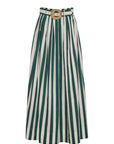 CARA CARA Greenfield Skirt Green/White Stripe