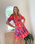 FINAL SALE FEATHER & FIND Esme Wrap Dress Super Power