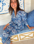 FITZROY & WILLA PJ Set Big Blue Floral