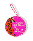 FURBISH STUDIO Needlepoint Ornament Filthy Animal