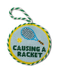 FURBISH STUDIO Needlepoint Ornament Causing A Racket