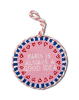 FURBISH STUDIO Needlepoint Ornament Paris
