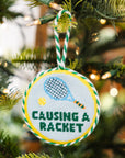 FURBISH STUDIO Needlepoint Ornament Causing A Racket