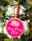 FURBISH STUDIO Needlepoint Ornament Pink Pony Club