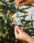 FURBISH STUDIO Needlepoint Ornament Golf Cart