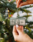 FURBISH STUDIO Needlepoint Ornament $100 Bill