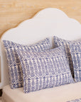 DANA SMALL DESIGNS Flower Row Accent Pillow Marine