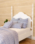 DANA SMALL DESIGNS Flower Row Accent Pillow Marine