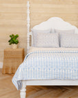 DANA SMALL DESIGNS Flower Row Sham Matilda's Blue