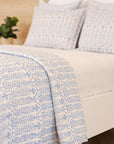 DANA SMALL DESIGNS Flower Row Sham Matilda's Blue