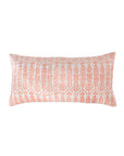 DANA SMALL DESIGNS Throw Pillow Flower Row Tangerine